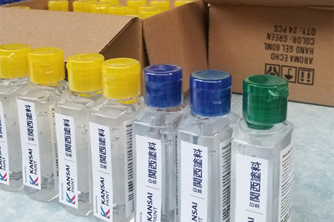 The hand sanitizers to be distributed