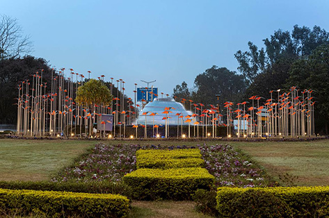 Restoration and Decoration carried out by Kansai Nerolac India at Matka Chowk, bearing 300 birds and covering a total of 2000 sq. ft. area.